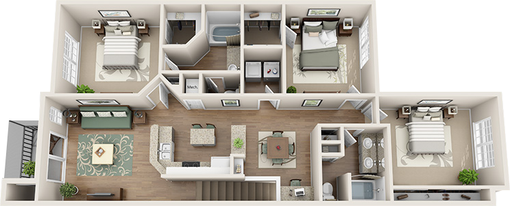 The Boca Grande Floor Plan at Madison Gateway, Florida, 33716