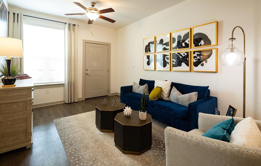 Living Room in Model Apartment Living Room in Model Apartment at Carmel Vista, McDonough - Photo Gallery