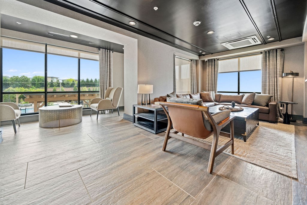 a living room with a couch and a table at The Harrison, Pennsylvania