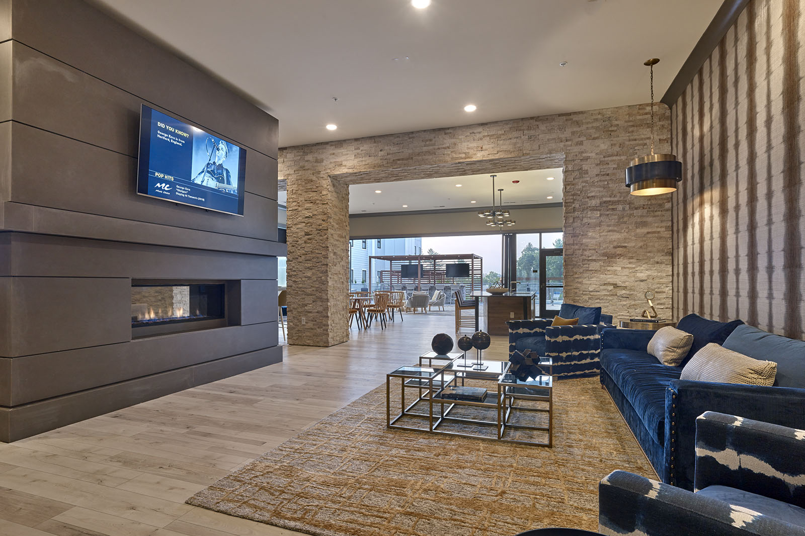 Clubhouse Seating at Madison Ellis Preserve, Newtown Square, Pennsylvania