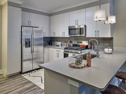 Fitted Kitchen With Island Dining at Madison Ellis Preserve, Newtown Square, 19073