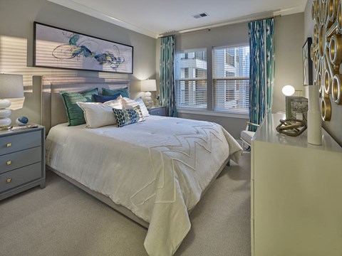 Bedroom With Expansive Windows at Madison Ellis Preserve, Pennsylvania