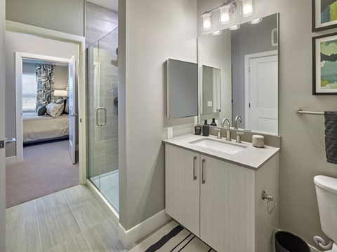 Renovated Bathrooms With Quartz Counters at Madison Ellis Preserve, Pennsylvania, 19073