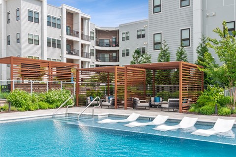 Sparkling Swimming Pool at Madison Ellis Preserve, Newtown Square, PA