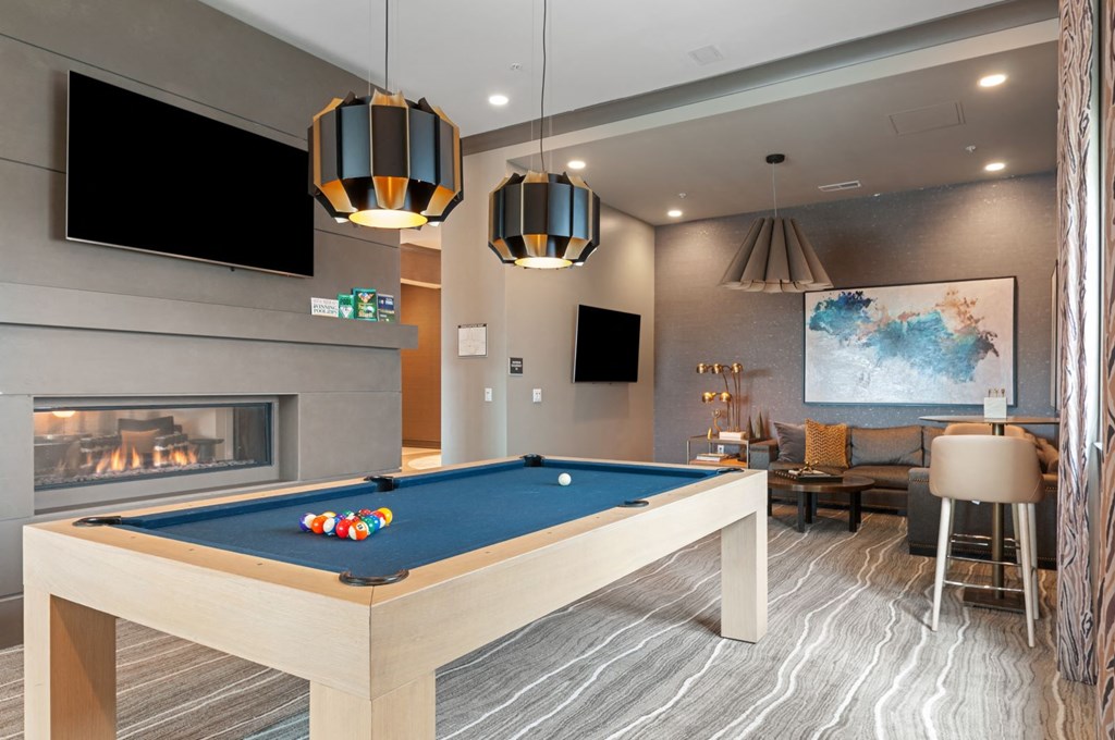 Billiards Table In Game Room at Madison Ellis Preserve, Newtown Square, PA, 19073