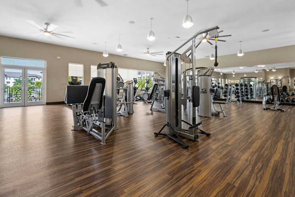 Fitness Center Weight Training machines at Inspira, Naples, FL, 34113