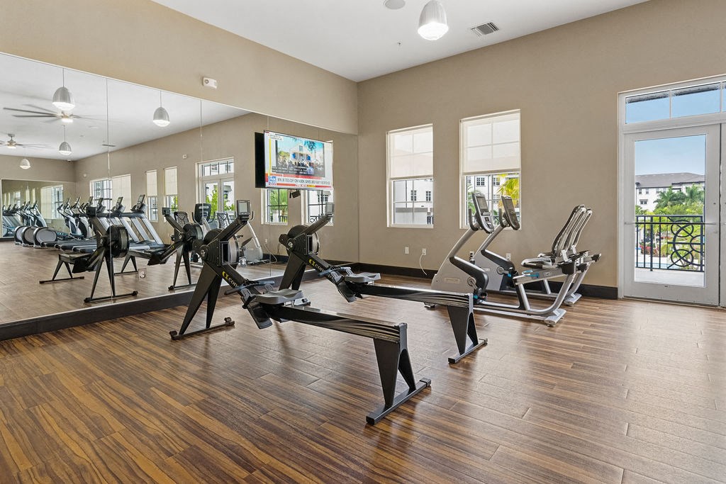 the fitness center at Inspira, Naples, FL