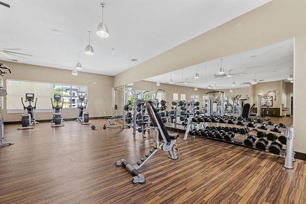 Fitness Center Weights at Inspira, Naples, Florida