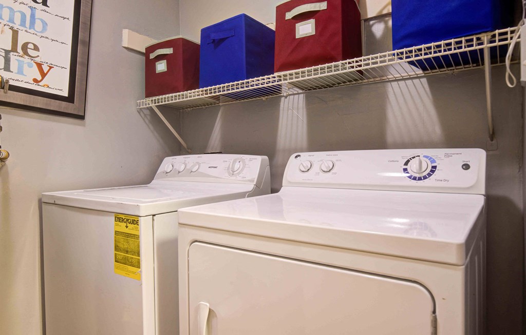 washer and dryer at Laurel Springs, Raleigh, North Carolina