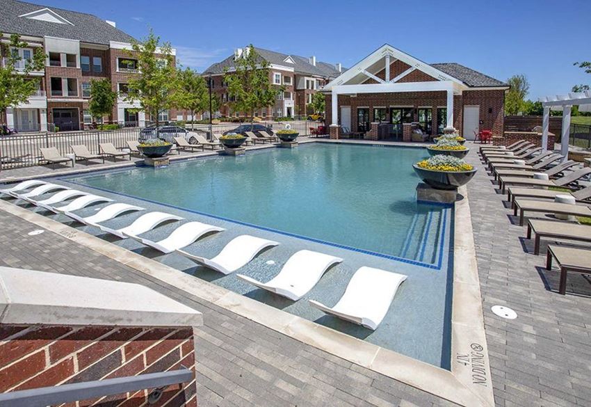 Pool Pool with tanning ledge at McKinney Village, Texas, 75069 - Photo Gallery
