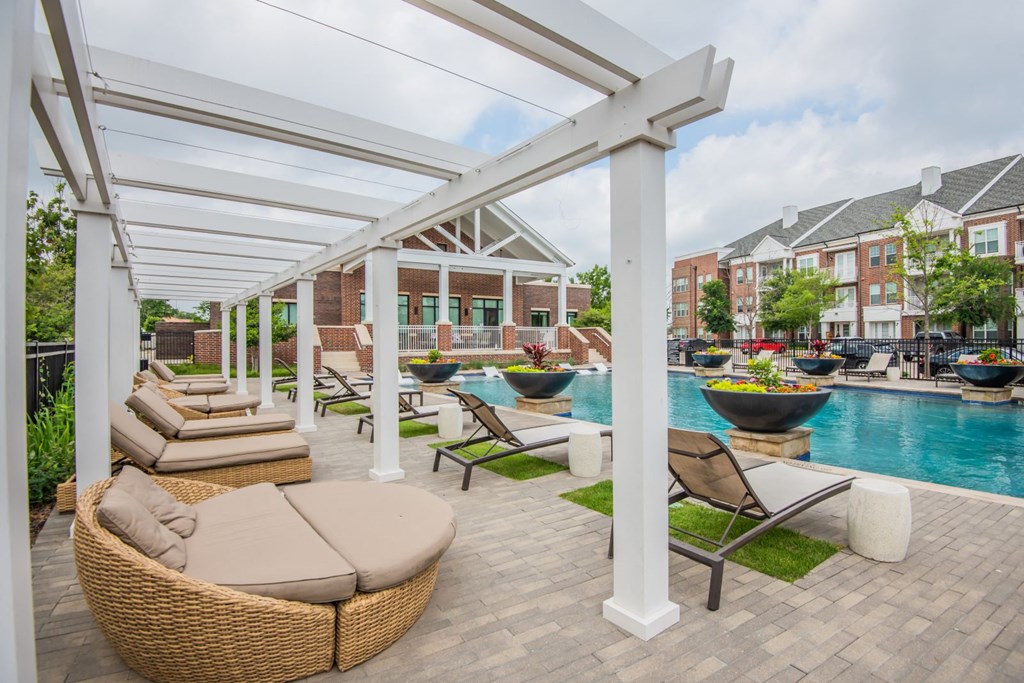 Picturesque Pool And Cabana Setting at McKinney Village, McKinney, 75069