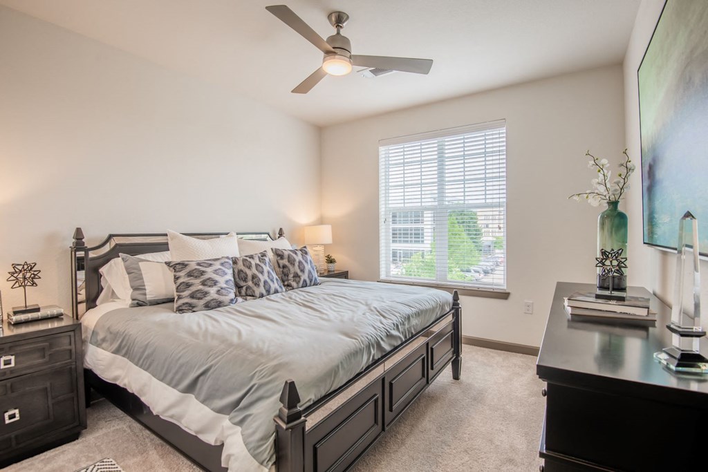 Bedroom With Ceiling Fan Bedroom With Ceiling Fan at McKinney Village, McKinney, 75069