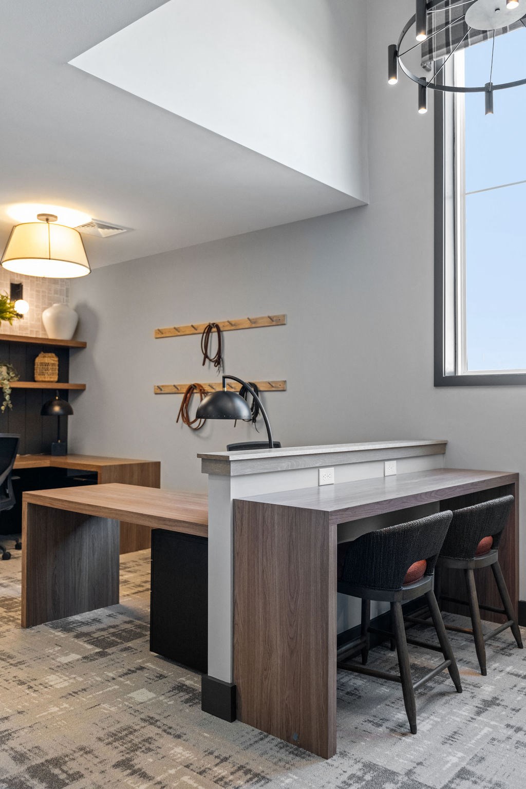 a dining room with a white table and chairs at Madison Prickett Preserve, Yardley, PA