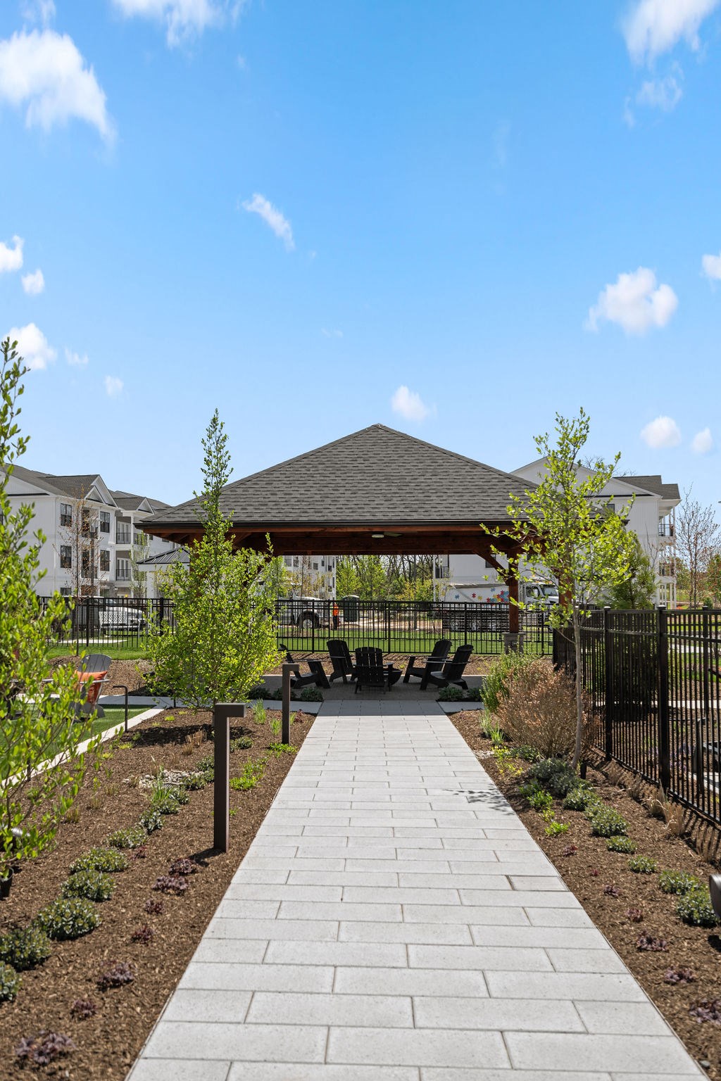 the pavilion at the preserve at city center at Madison Prickett Preserve, Yardley Pennsylvania