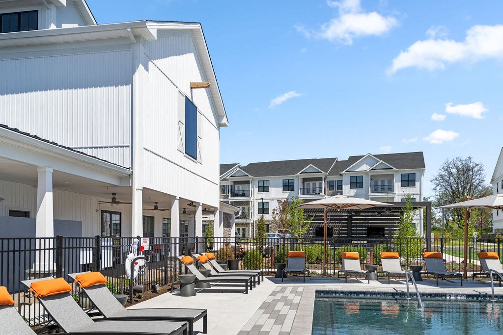 the pool at the preserve at polk apartments at Madison Prickett Preserve, Yardley, 19067