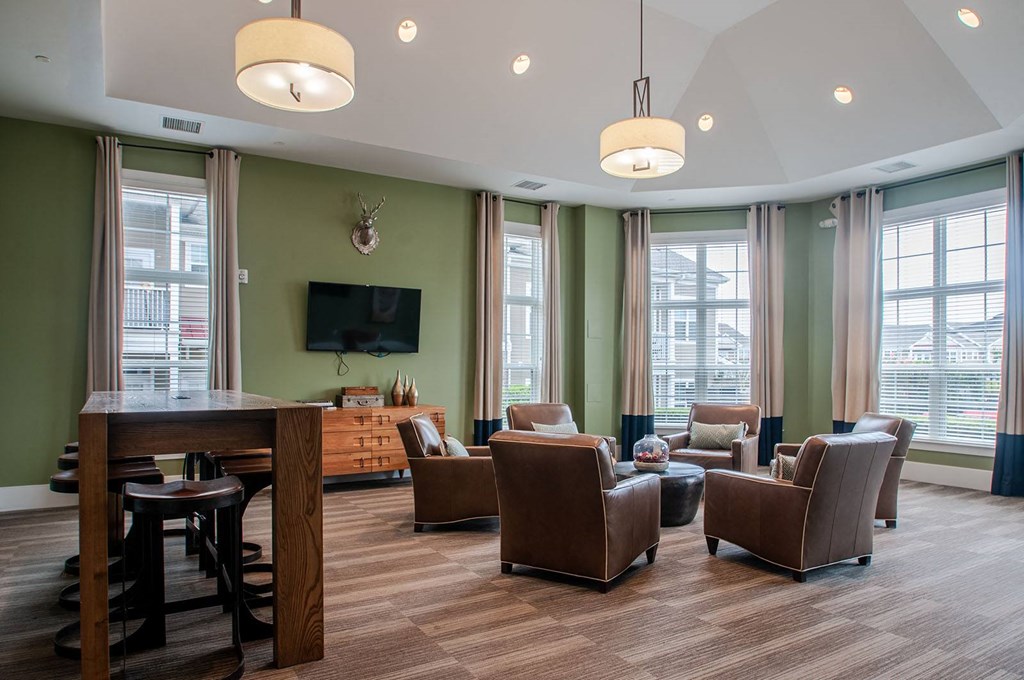 a seating area at homewood suites by hilton charlottesville  at Madison Providence, Collegeville, Pennsylvania