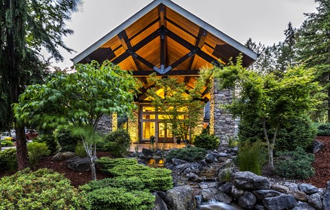 Clubhouse exterior at Madison Sierra Sun, Puyallup, Washington