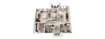 2 bedroom floorplan at Madison Sierra Sun, Washington, 98374