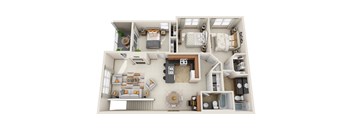 3 bedroom floorplan at Madison Sierra Sun, Puyallup, WA