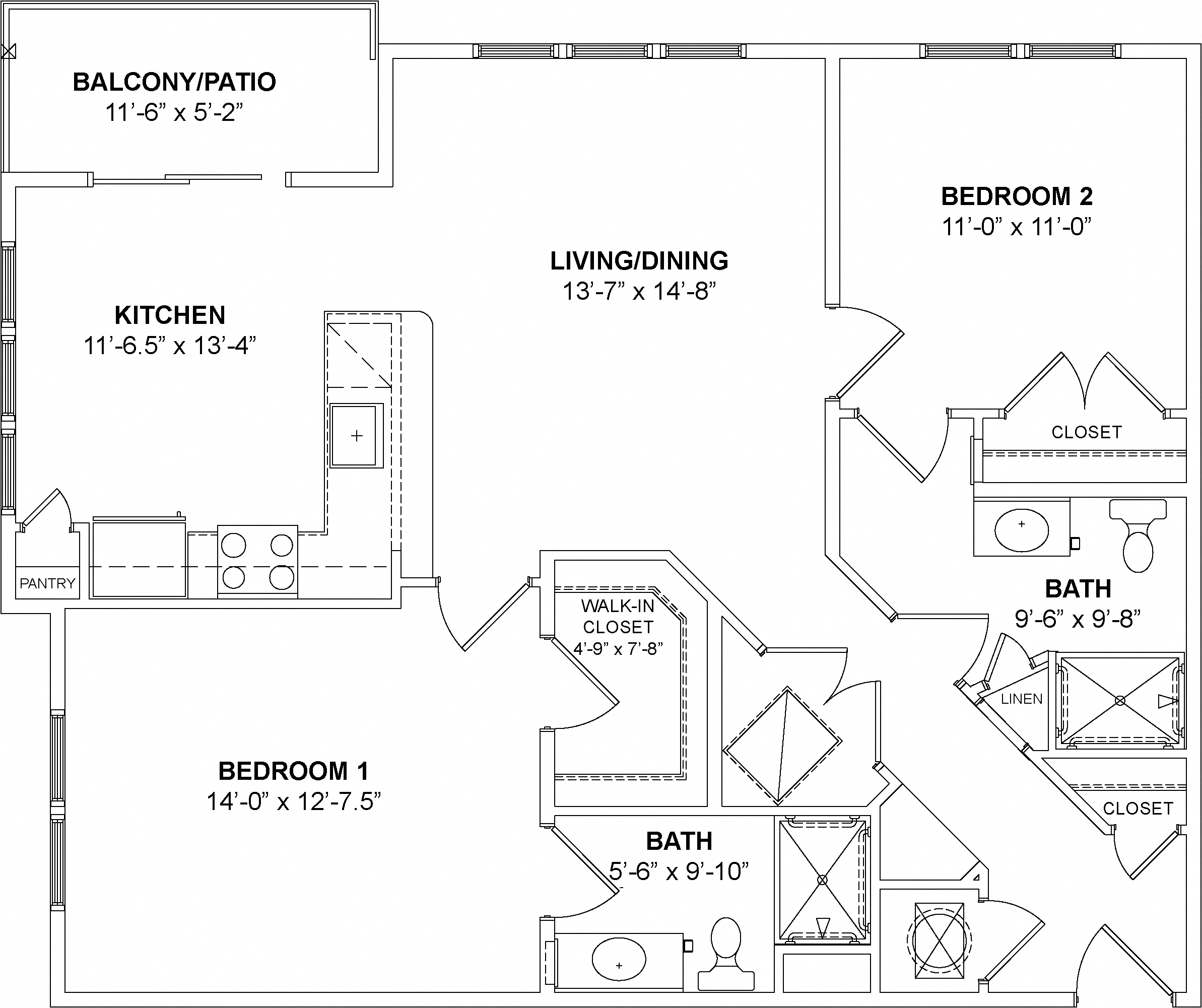 The Parker Floor Plan at Madison Ellis Preserve, Newtown Square, PA, 19073