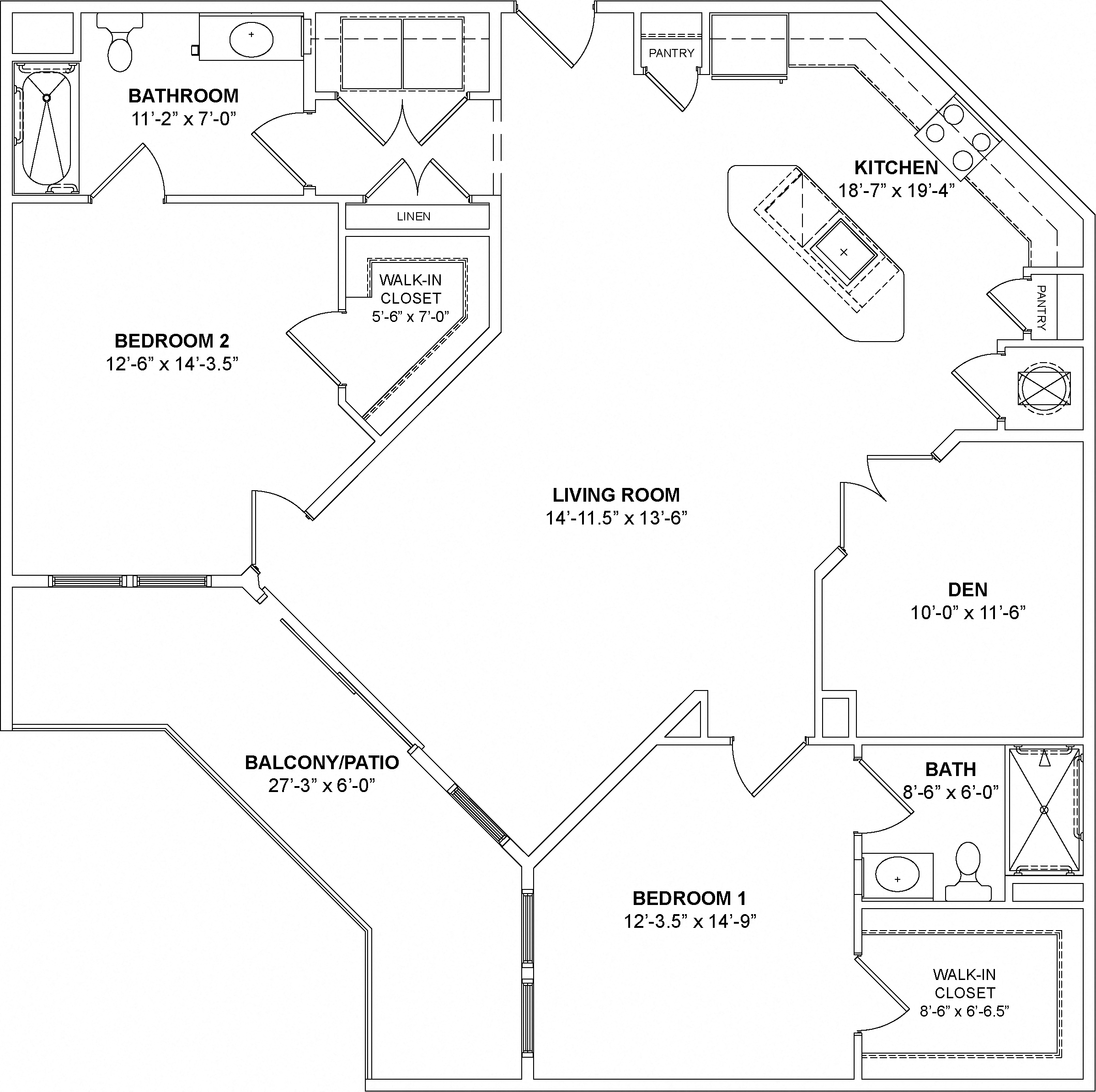 The Stratton Floor Plan at Madison Ellis Preserve, Newtown Square, Pennsylvania