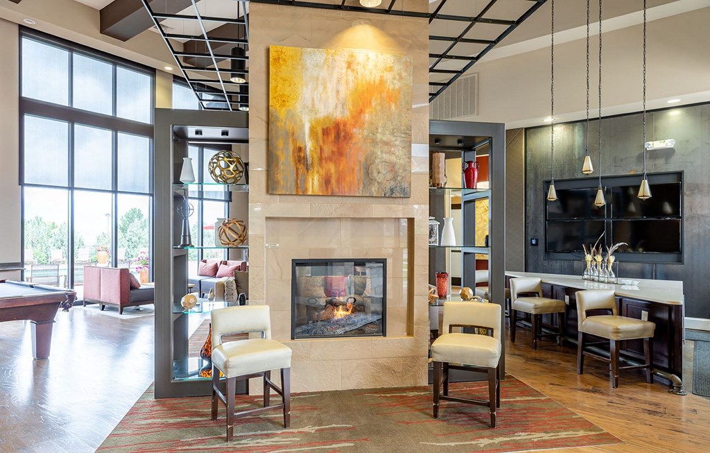 Sitting Area in clubhouse at Vistas at Jackson Creek, Monument, CO