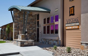 Leasing Office Entryway Leasing Office Entryway at Vistas at Jackson Creek, Colorado, 80132 - Photo Gallery 5