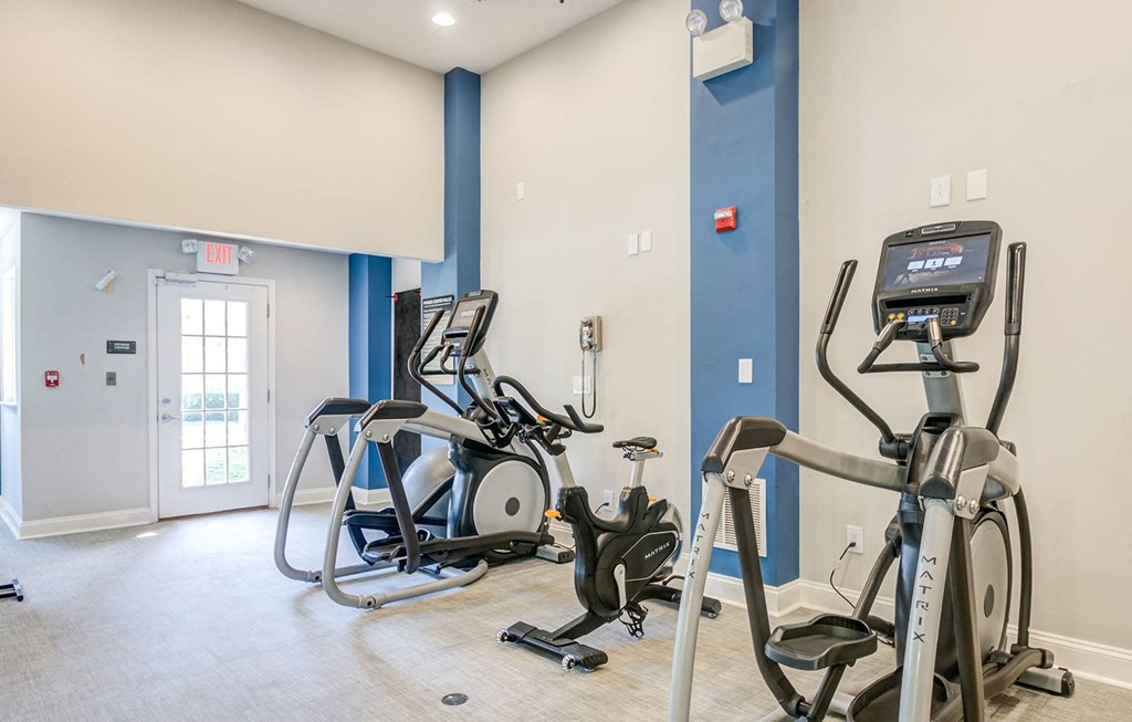 Fitness center cycling machines at Madison Glen Mills, Pennsylvania