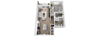 1 bedroom 1 bath floor plan