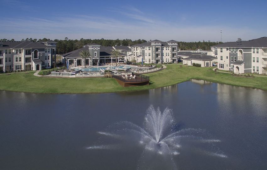 Aerial overview of property