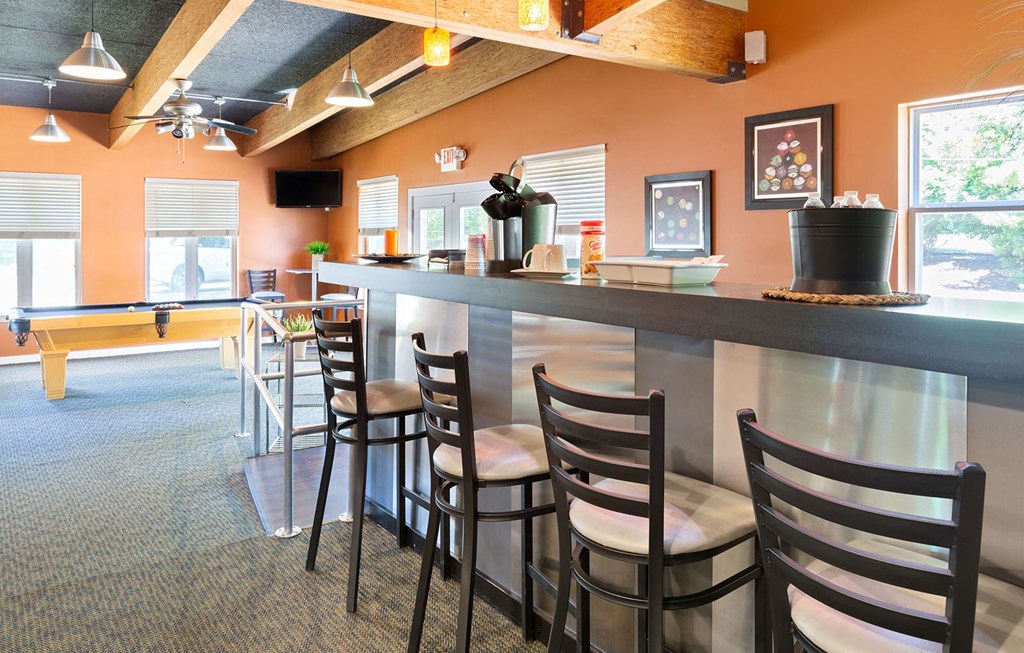 Resident Coffee Station at Madison Rockwood, Ballwin, MO, 63011