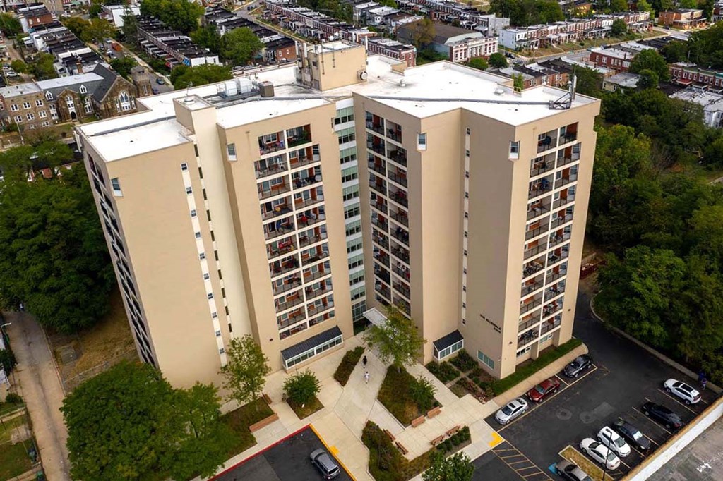 an aerial view of the residences at city center apartments
