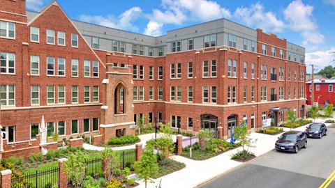Newly constructed Highland Terrace apartments offering 1, 2, and3-bedroom homes located in Richmond's Highland Park neighborhood