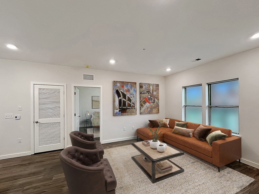 Thoughtfully designed living spaces at Highland Terrace apartments located in Richmond's Highland Park neighborhood