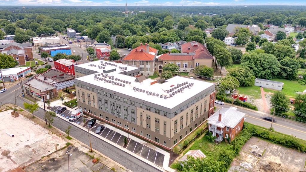 Off-street parking available at Highland Terrace apartments located in Richmond's Highland Park neighborhood