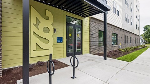 A building with the number 202 on it.