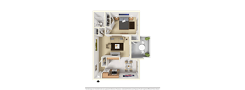 1-Bedroom Apartment at West Wood Oaks