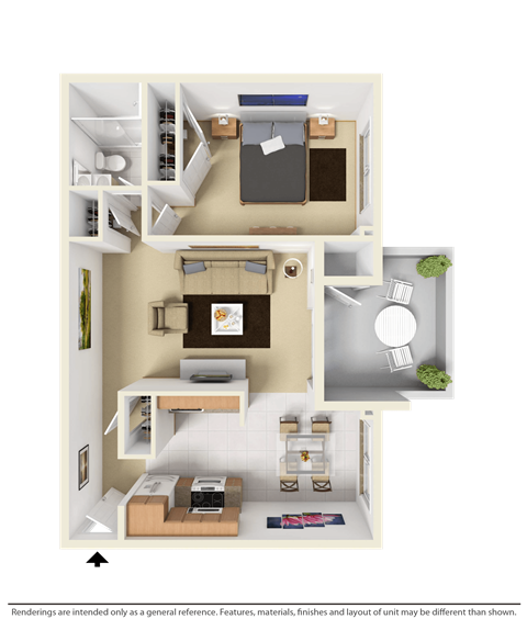 1-Bedroom Apartment at West Wood Oaks