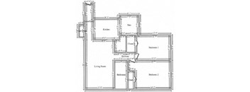2 BR/ 1 BA