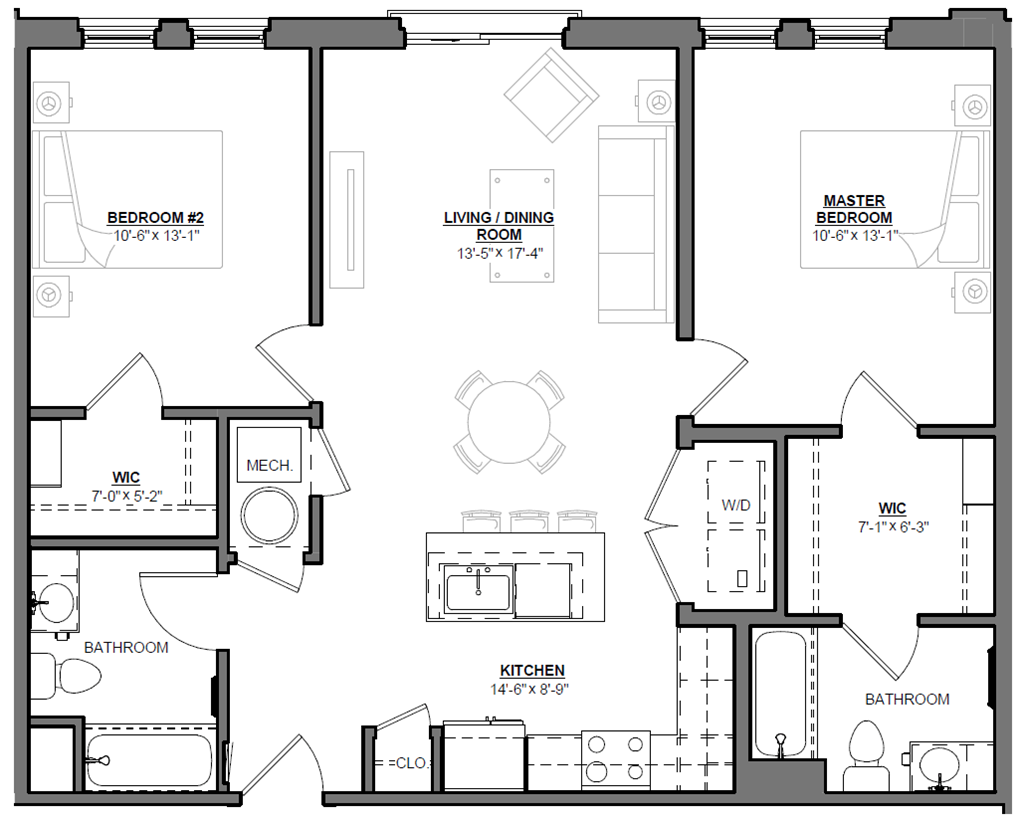 a blueprint of a floor plan of a house