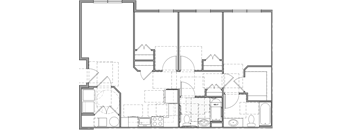 a blueprint of a floor plan of a house