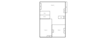2 BR/ 1 BA