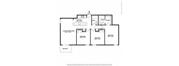 Three bedroom apartment home at Park Montgomery apartments located along the Purple Line in Silver Spring, MD.