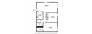 Two bedroom apartment home at Park Montgomery apartments located along the Purple Line in Silver Spring, MD.