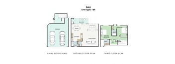 2 bedroom 2 bathroom Floor plan B at Landing at Round Rock, Round Rock, Texas