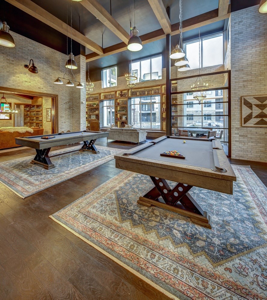 Billiards Table In Game Room at The Alden at Cedar Park, Cedar Park, TX, 78613