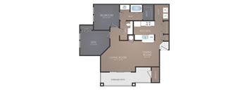 A3 Floor Plan at Promenade at Carillon, St. Petersburg, 33716
