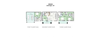 4 bedroom 4 bathroom Floor plan at Landing at Round Rock, Round Rock, TX
