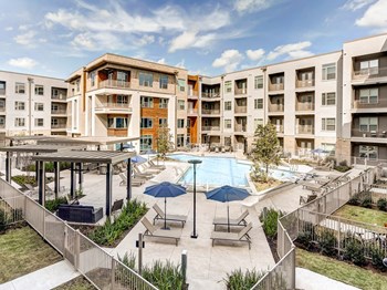 Pool View Pool View at The Alden at Cedar Park, Cedar Park, Texas - Photo Gallery 4