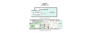 1 bedroom 1 bathroom Floor plan E at Landing at Round Rock, Texas, 78681